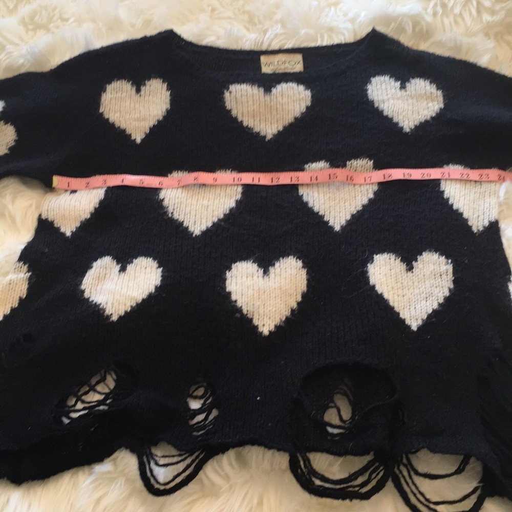 Wildfox White Label Love Lennon Distresses Sweater - Picture 5 of 8